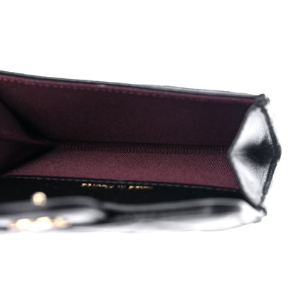 Chanel Lambskin Quilted Flap Card Holder Wallet Black 5 of 12