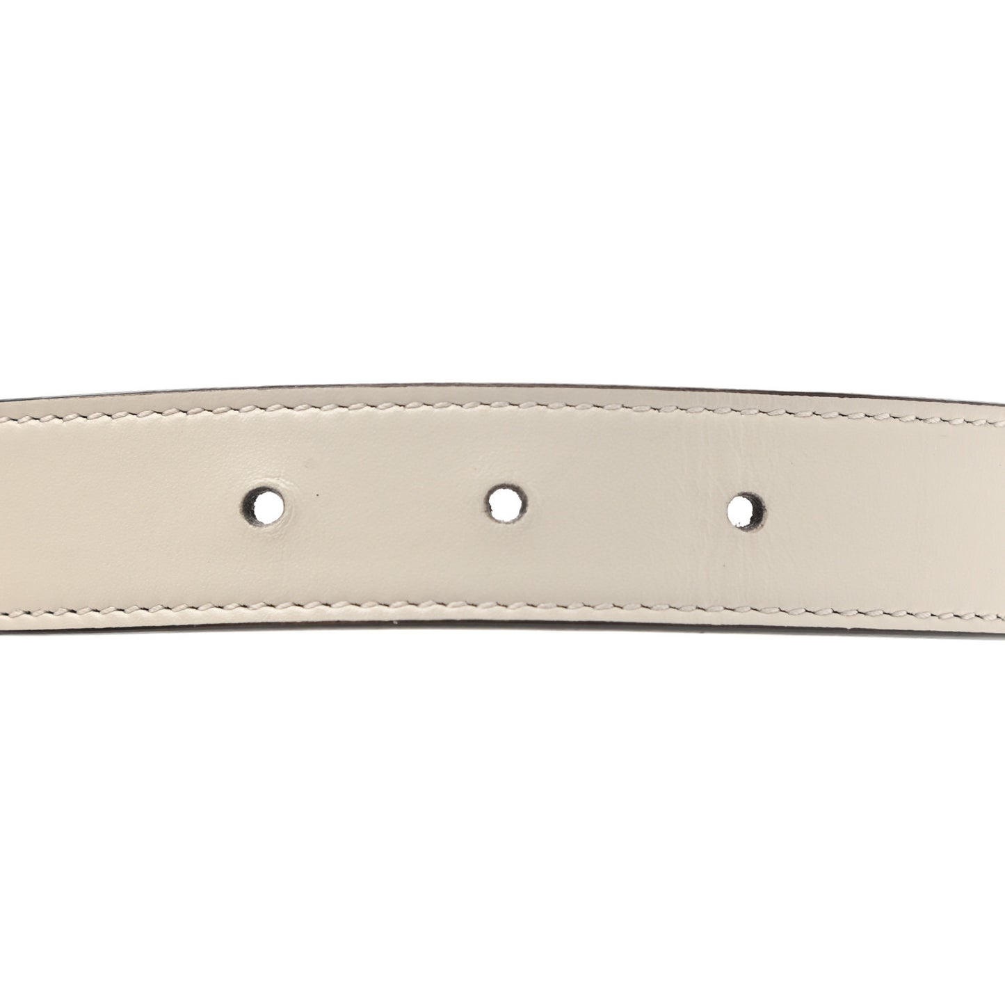 Calfskin Torchon Double G Chain 25mm Belt 85 34 Mystic White