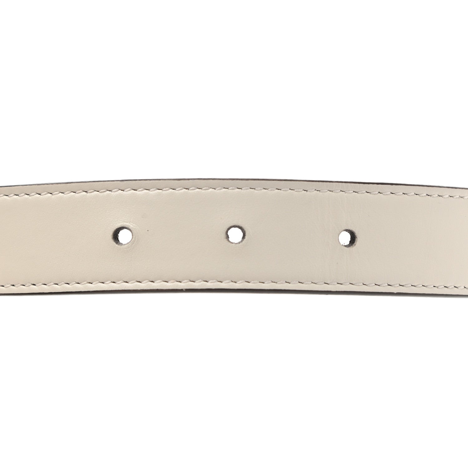 Gucci Calfskin Torchon Double G Chain 25mm Belt 85 34 Mystic White 5 of 5
