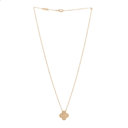 Van Cleef & Arpels 18K Yellow Gold Vintage Alhambra Pendant Necklace 3 of 6
