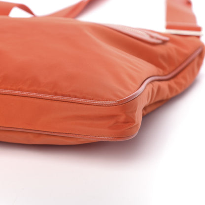 Prada Nylon Vela Flat Messenger Bag Papaya 10 of 10
