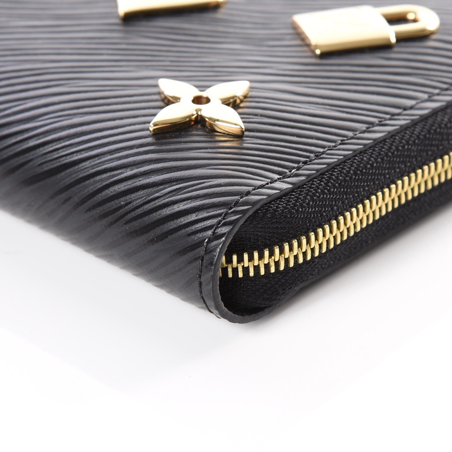 Louis Vuitton Epi Love Lock Zippy Coin Purse Black 5 of 10