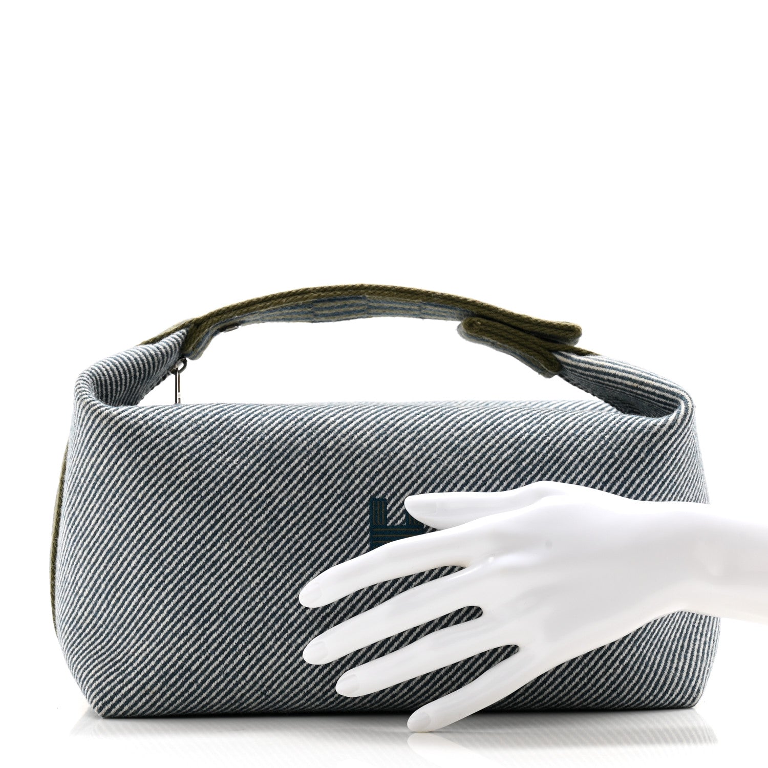 Hermes Wool Large Bride-A-Brac H Natte Pouch Bleu Abysse 2 of 11