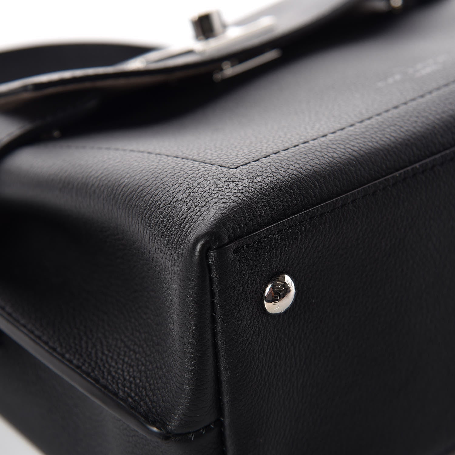 Louis Vuitton Calfskin Lockme Ever BB Black 10 of 13