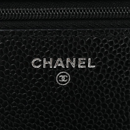 Chanel Caviar Quilted Wallet on Chain WOC Black 6 of 12