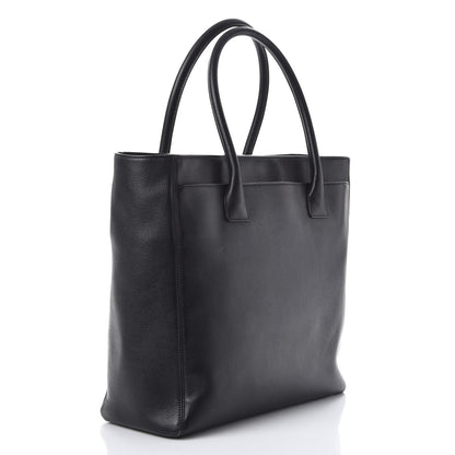 Chanel Calfskin Tall Cerf Tote Black 3 of 10