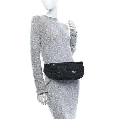 Prada Tessuto Nylon Montagna Belt Bag Black 2 of 9