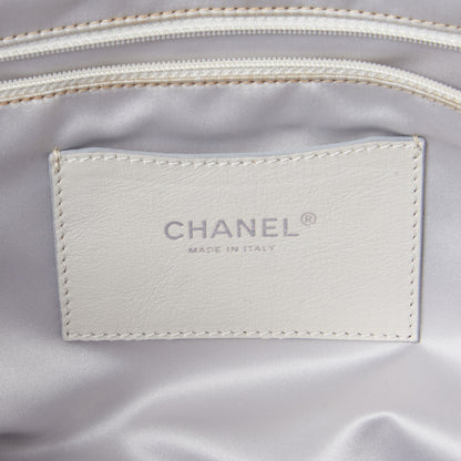 Chanel Glazed Calfskin Large On The Road Tote Light Grey 8 of 11