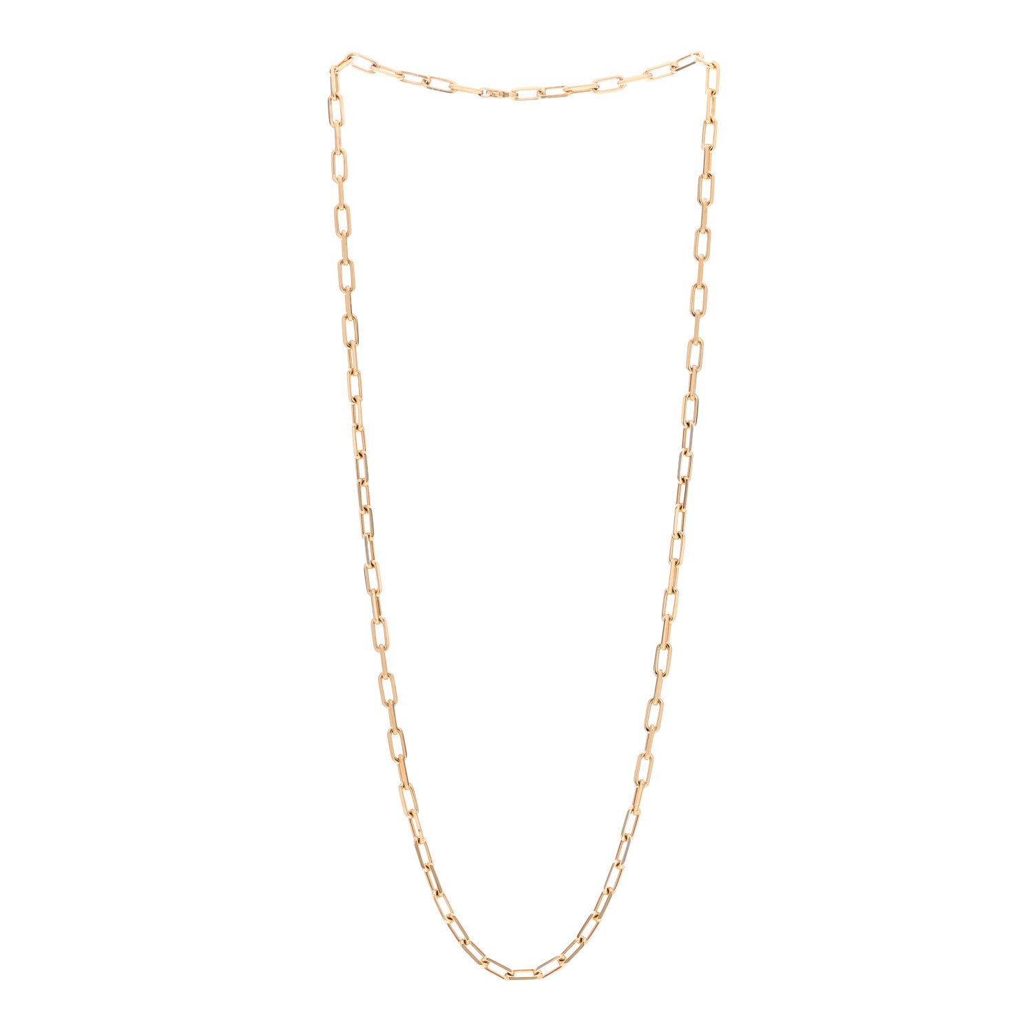 Cartier 18K Yellow Gold SM Santos De Cartier Link Necklace 22" 3 of 5