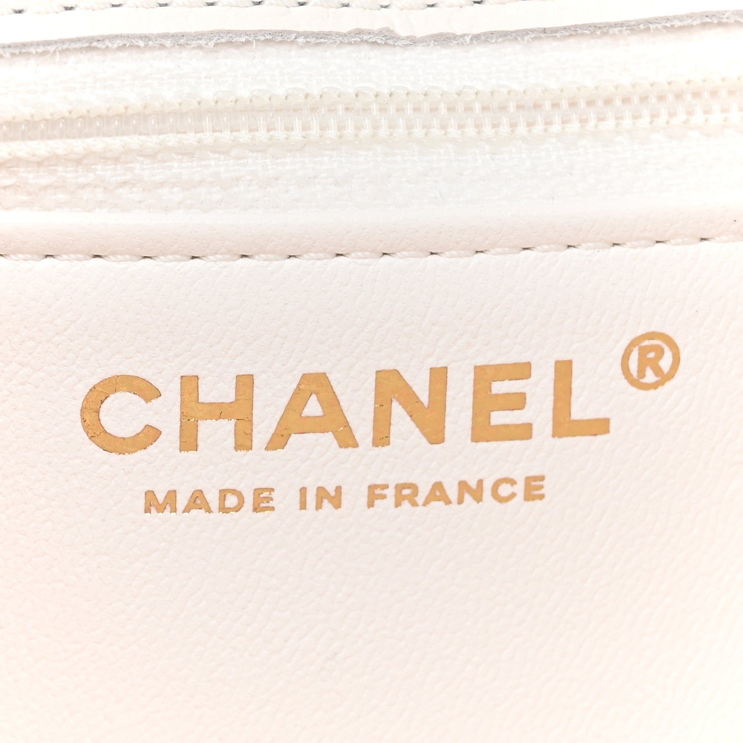 Chanel Caviar Quilted Medium Sweet Classic Flap White 6 of 10