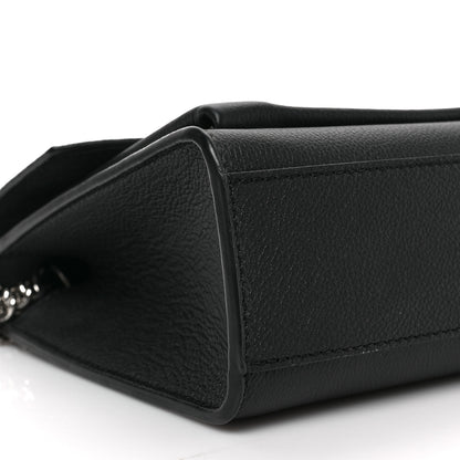 Louis Vuitton Soft Calfskin Mylockme Chain Bag BB Black 7 of 8
