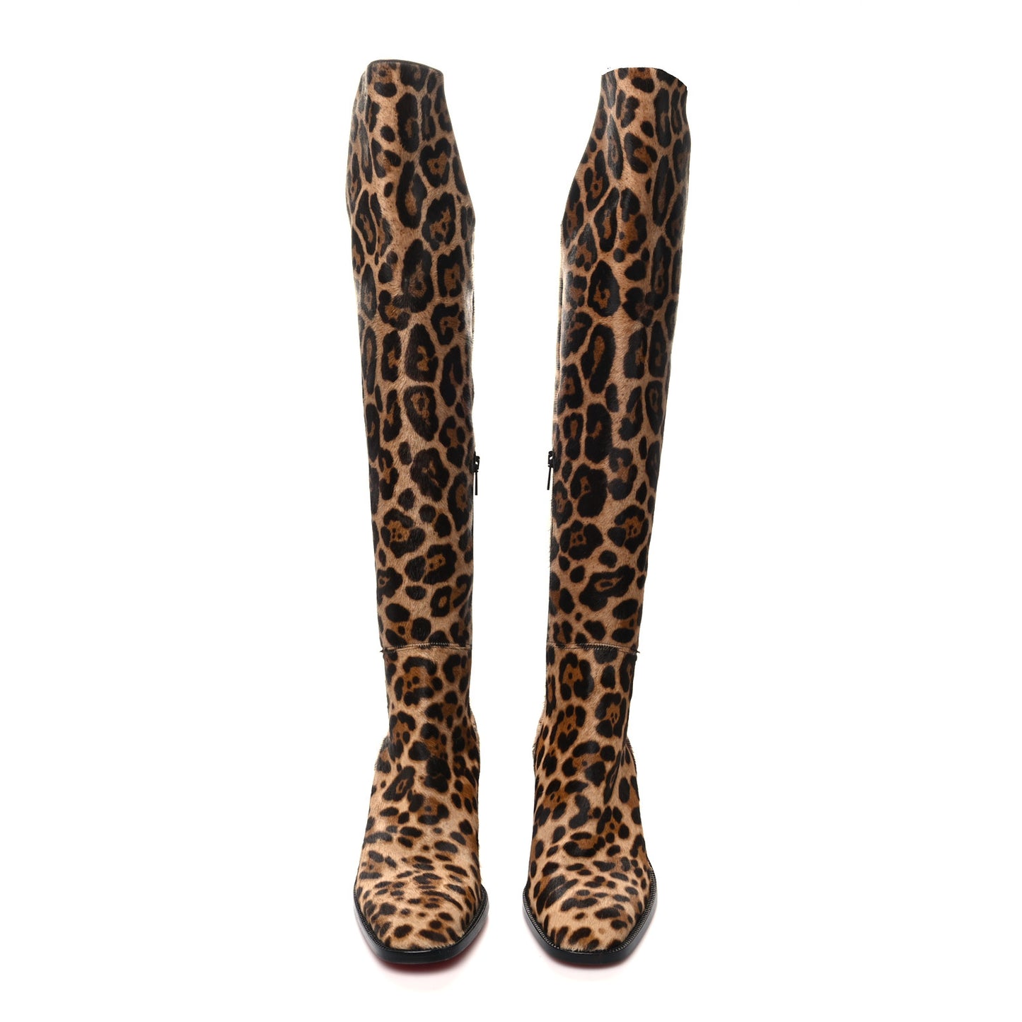 Pony Hair Morgan 70 Over The Knee Boots 38 Leopard