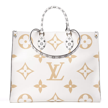 Louis Vuitton Monogram Giant Onthego GM Kaki Beige 1 of 12