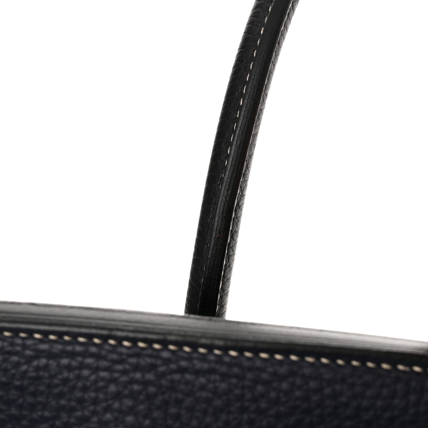 Hermes Togo Bi Color Horseshoe Birkin 40 Bleu Nuit Black 15 of 16