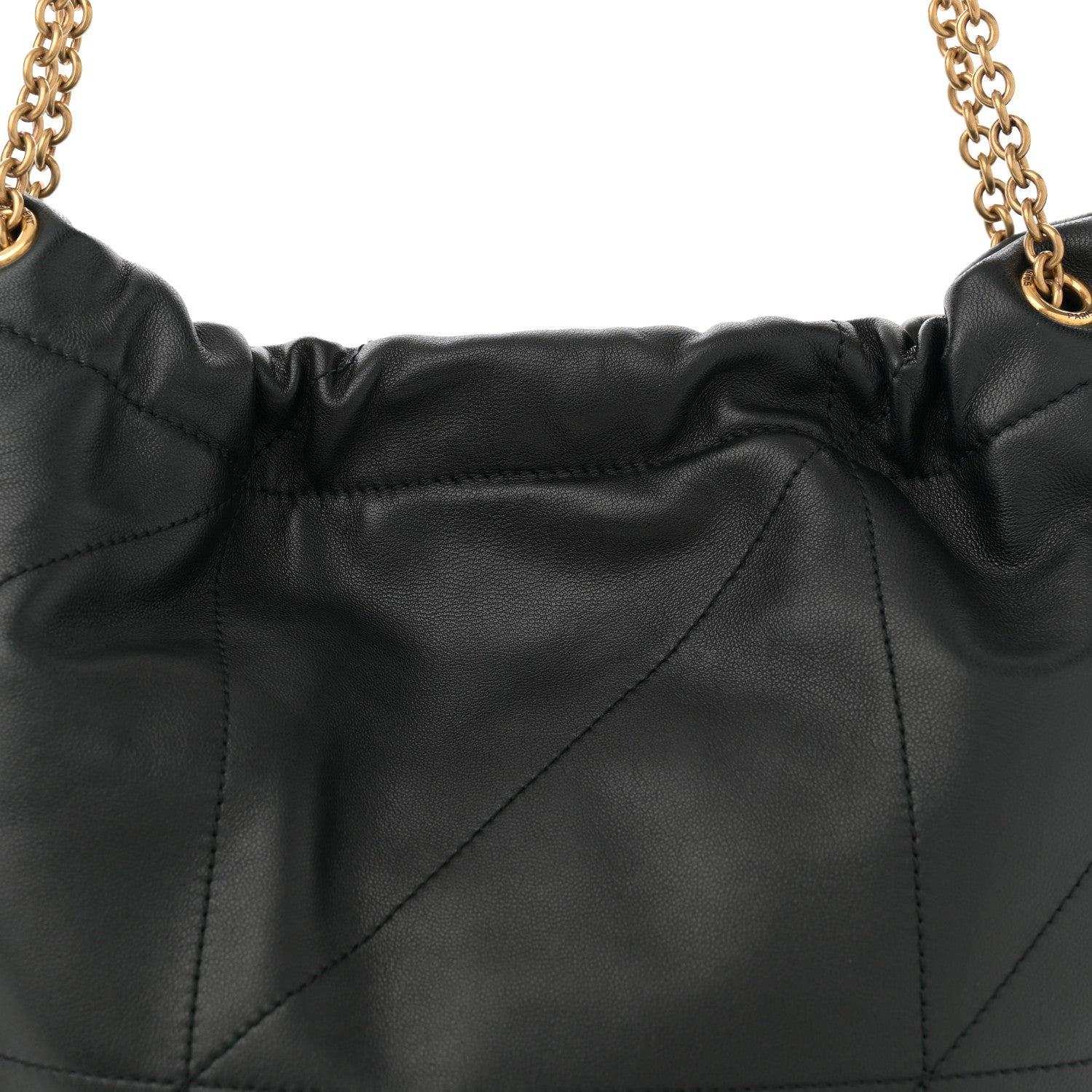 Saint Laurent Lambskin Matelasse Monogram Medium Jamie 4.3 Pochon Black 9 of 12