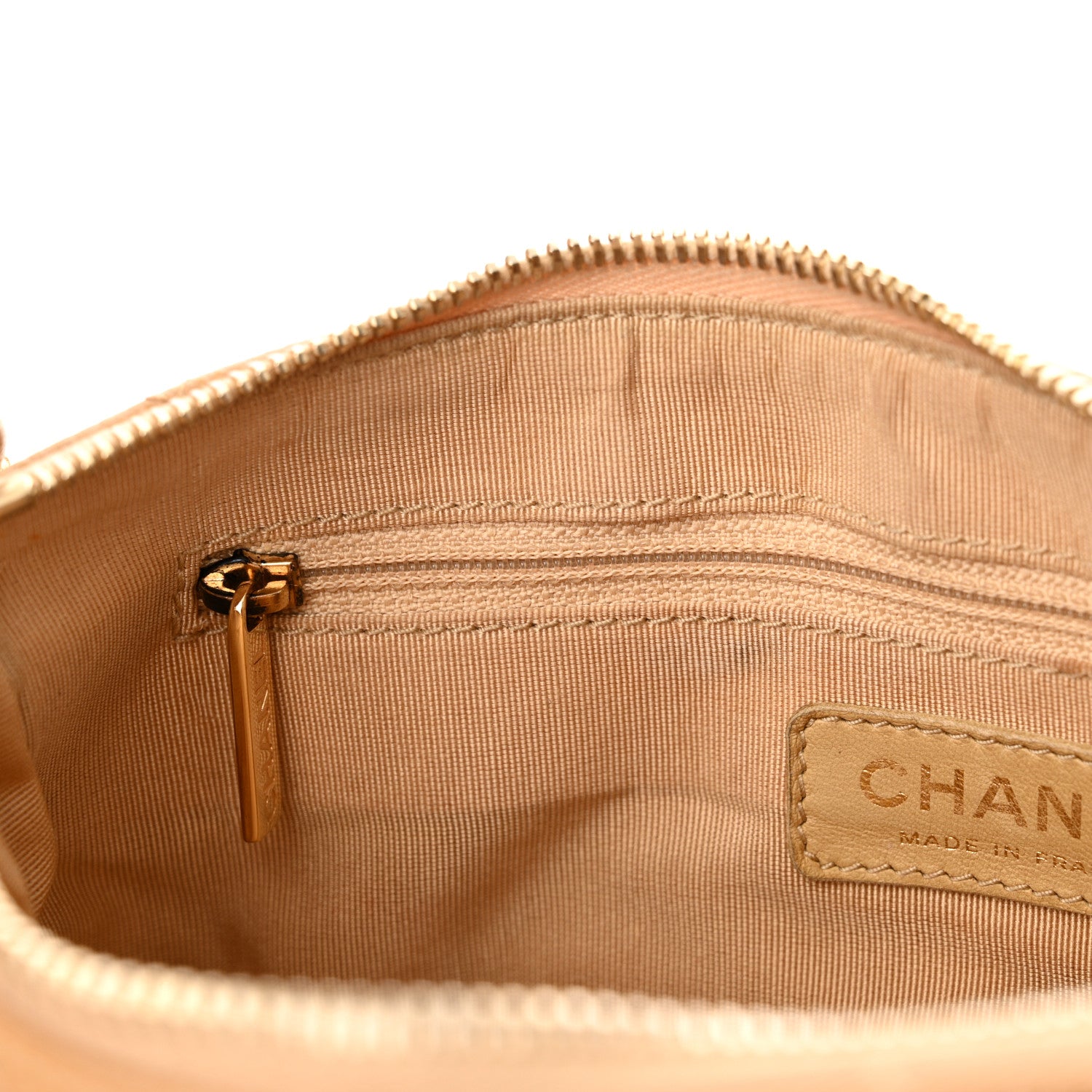 Chanel Caviar Quilted Timeless CC Shoulder Bag Beige 11 of 15