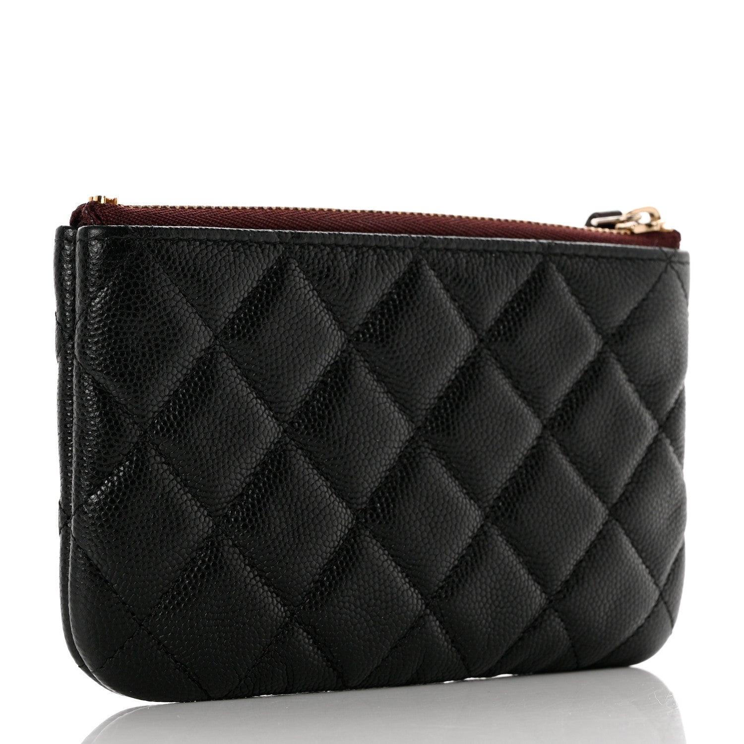 Chanel Caviar Quilted Small Cosmetic Case Black 3 of 8