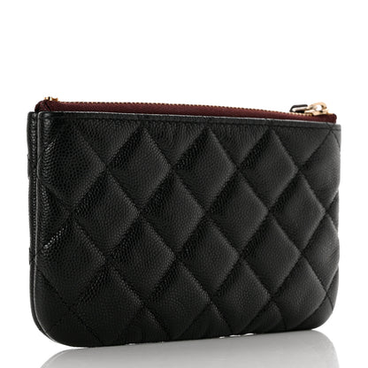 Chanel Caviar Quilted Small Cosmetic Case Black 3 of 8