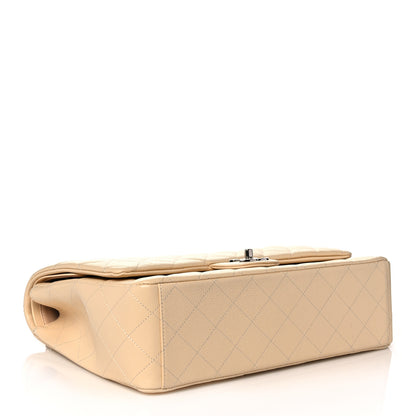Chanel Caviar Quilted Maxi Double Flap Light Beige 4 of 11