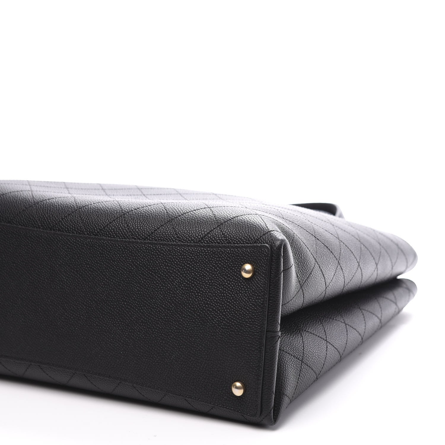 Chanel Caviar Stitched Large Shopping Tote Bag Black 9 of 11