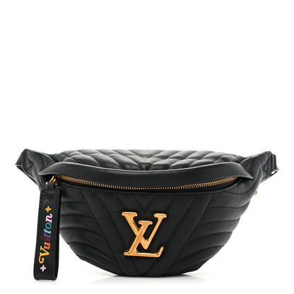Louis Vuitton Calfskin Quilted New Wave Bumbag Black 1 of 11