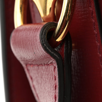 Gucci GG Supreme Monogram Azalea Calfskin Horsebit 1955 Shoulder Bag Beige Ebony New Cherry Red 12 of 13