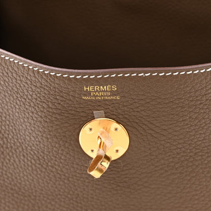 Hermes Taurillon Clemence Lindy 30 Etoupe 6 of 10