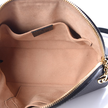 Gucci Calfskin GG Web Small Ophidia Dome Shoulder Bag Black 5 of 10