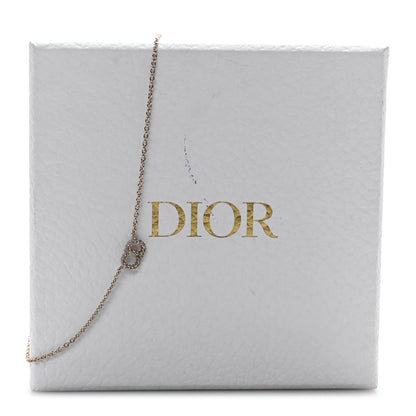 Christian Dior Metal Crystal Clair D Lune Necklace Gold 6 of 6