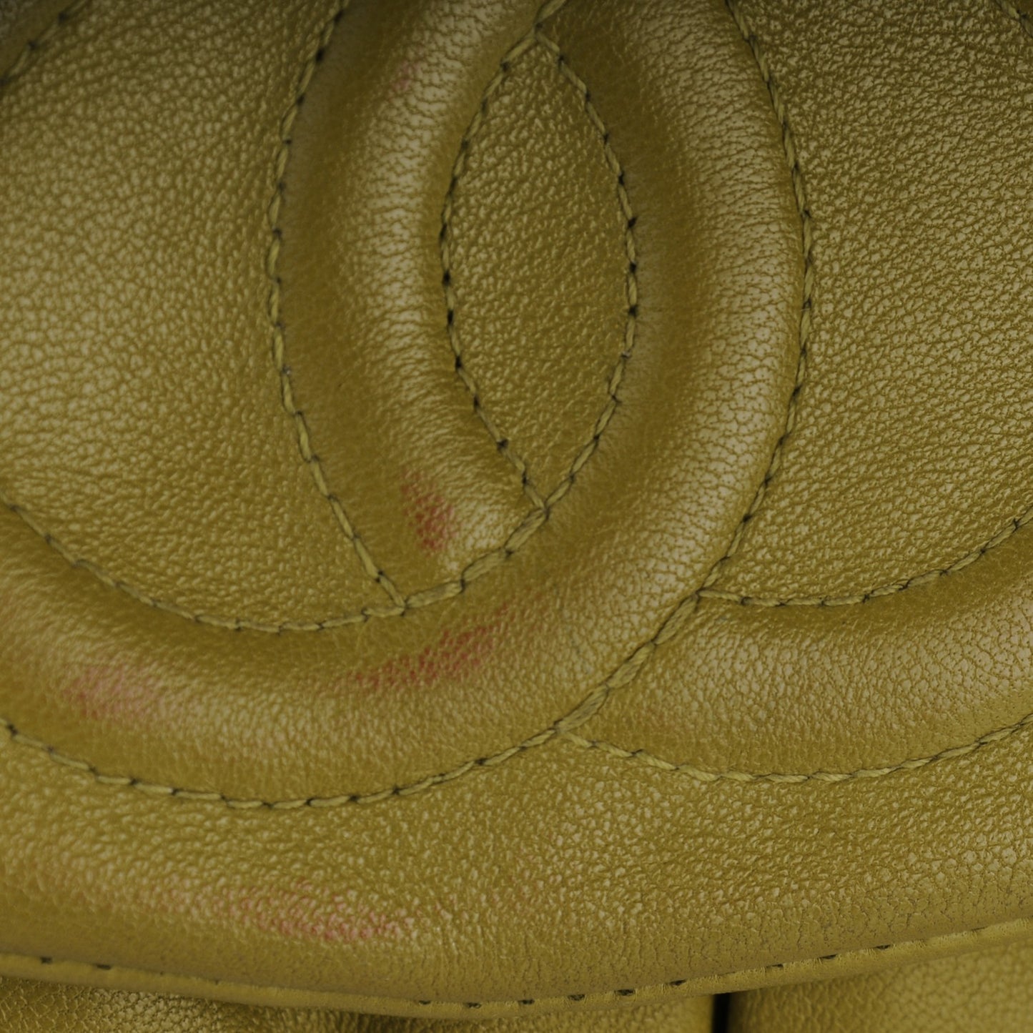 Lambskin Half Moon Wallet On Chain WOC Green