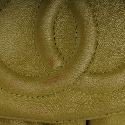 Chanel Lambskin Half Moon Wallet On Chain WOC Green 9 of 11