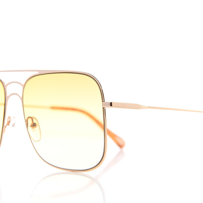 Chloe Square Aviator Sunglasses CE140S Gold Yellow 7 of 8