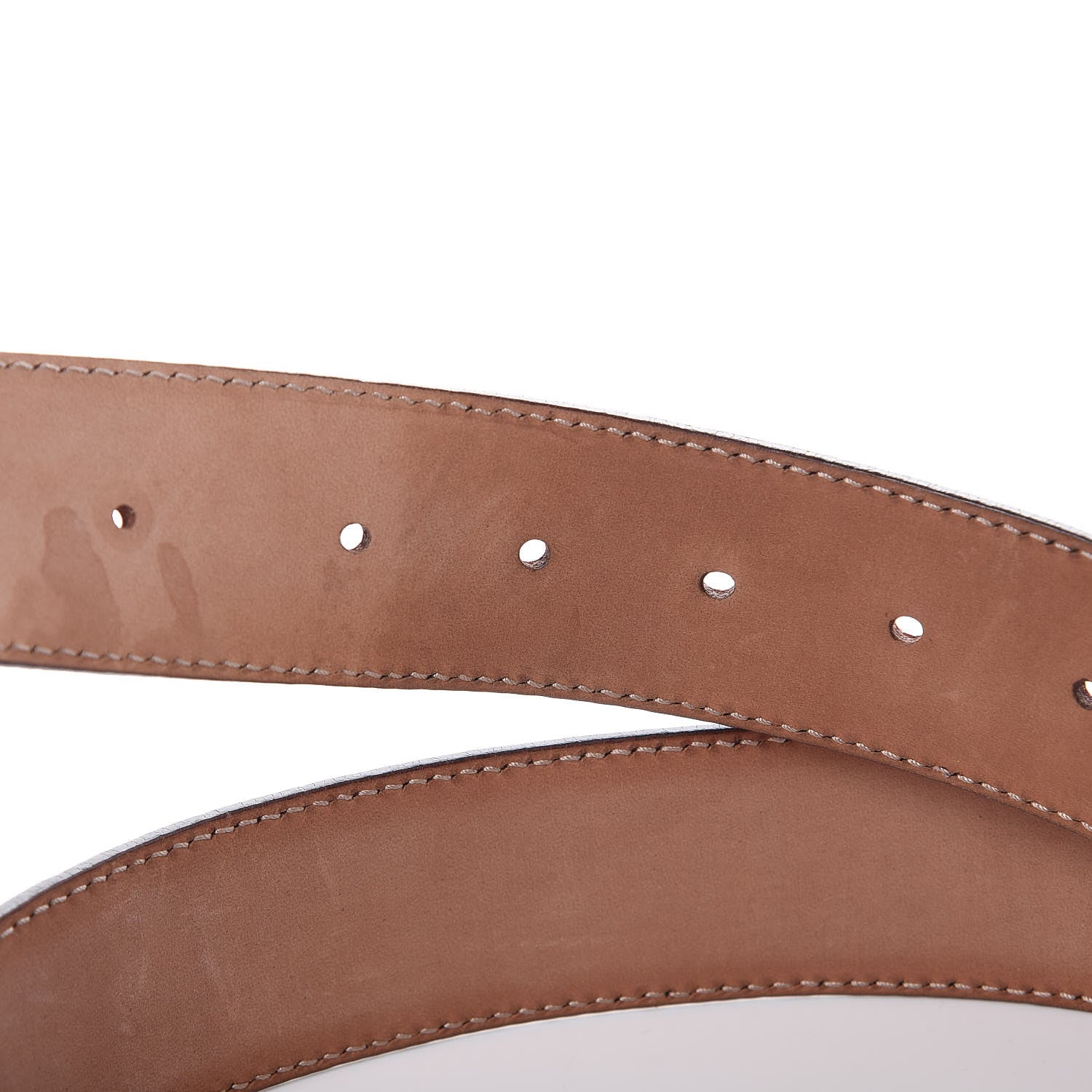 Gucci Guccissima Signature Interlocking G 40mm Belt 80 32 Scarlatto 5 of 7