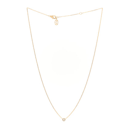 Cartier 18K Yellow Gold Diamond SM D'Amour Pendant Necklace 2 of 4