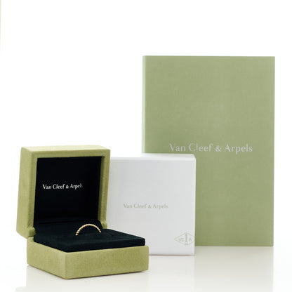 Van Cleef & Arpels 18K Yellow Gold Small Perlee Ring 59 8.75 5 of 5