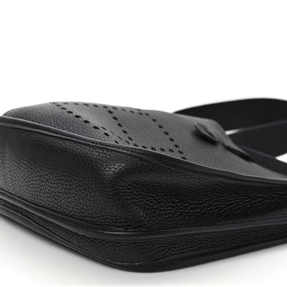 Hermes Taurillon Clemence Evelyne II PM Black 8 of 8