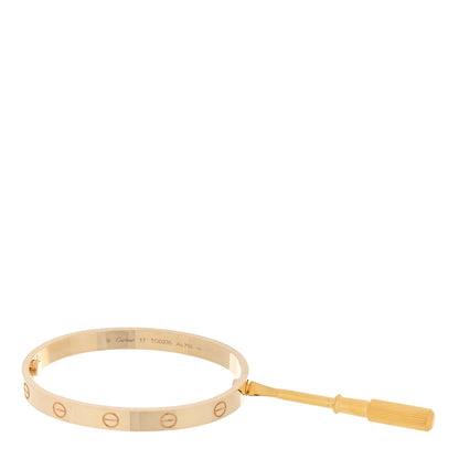 Cartier 18K Yellow Gold LOVE Bracelet 17 4 of 5
