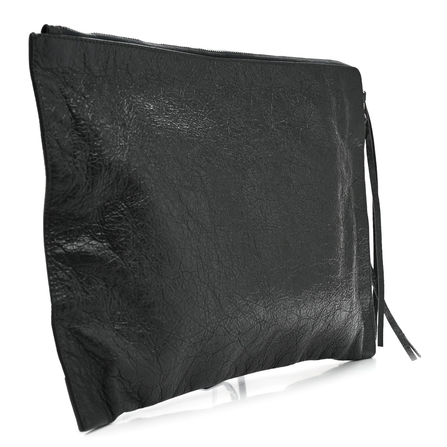 Balenciaga Agneau Classic Hardware Small Pouch Gris Fossile 3 of 8