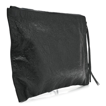 Balenciaga Agneau Classic Hardware Small Pouch Gris Fossile 3 of 8