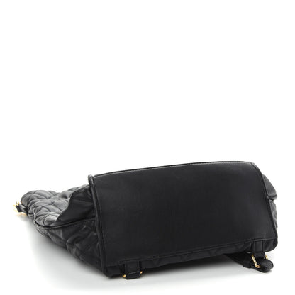 Givenchy Rubberized Canvas Quilted Duo Backpack Black 4 of 13
