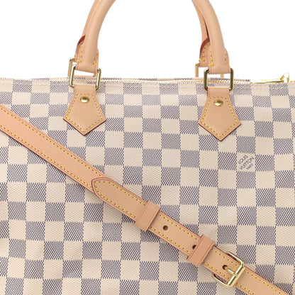 Louis Vuitton Damier Azur Speedy Bandouliere 30 7 of 9