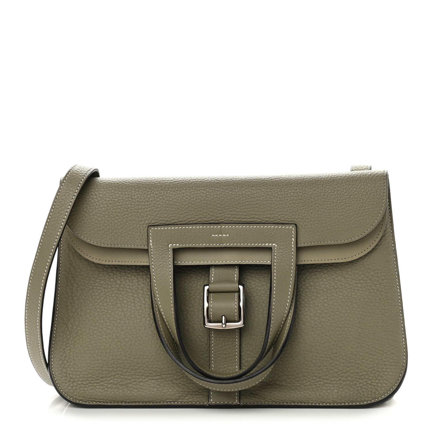 Hermes Taurillon Clemence Halzan 31 GM Sauge 1 of 10