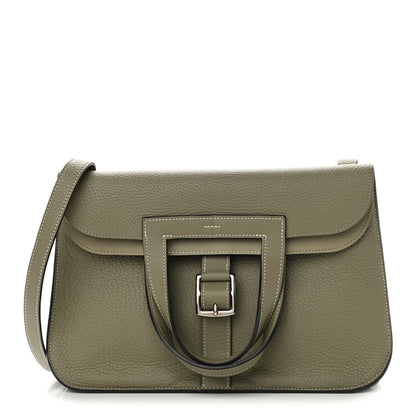 Hermes Taurillon Clemence Halzan 31 GM Sauge 1 of 10