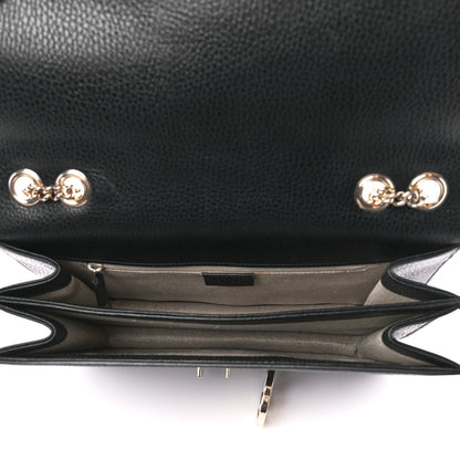 Gucci Dollar Calfskin Interlocking G Chain Wallet Black 5 of 13