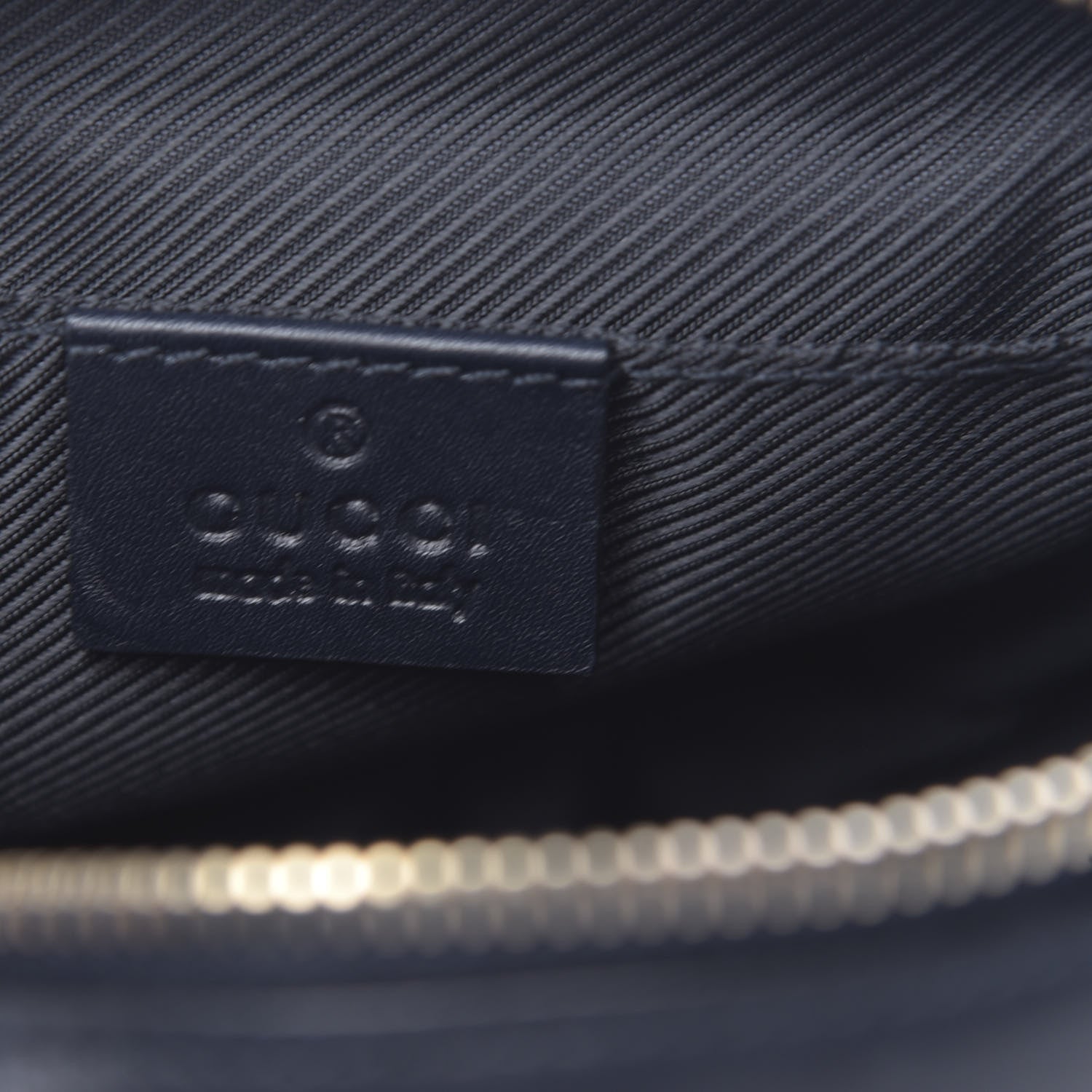 Gucci Monogram Web Small Cosmetic Case Navy 6 of 7