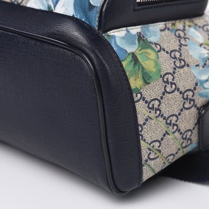 Gucci GG Supreme Monogram Blooms Small Day Backpack Blue 9 of 15