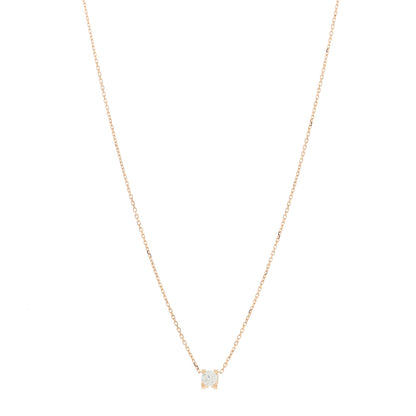 Cartier 18K Pink Gold Diamond .29ct C De Cartier Pendant Necklace 1 of 6