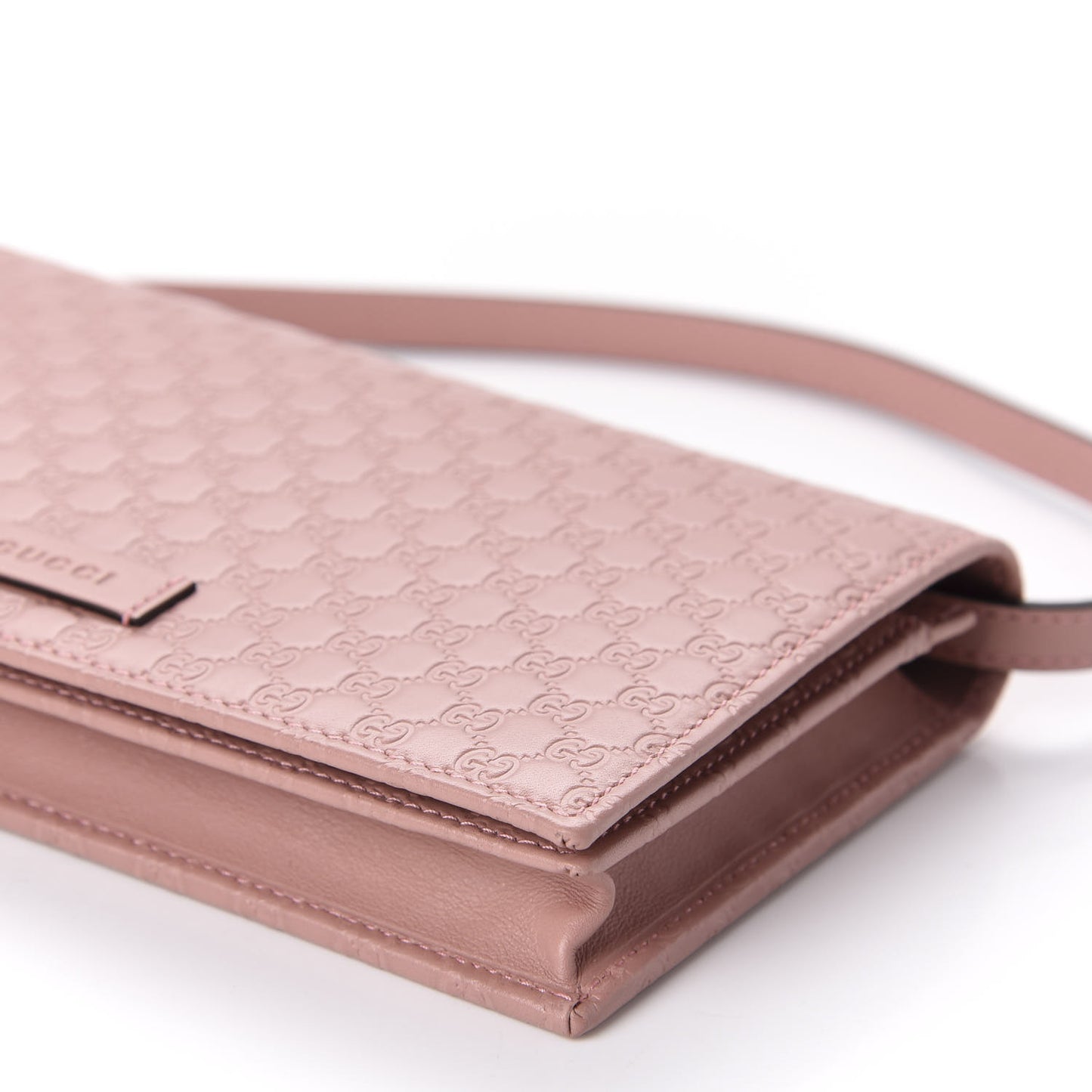 Microguccissima Crossbody Wallet Soft Pink