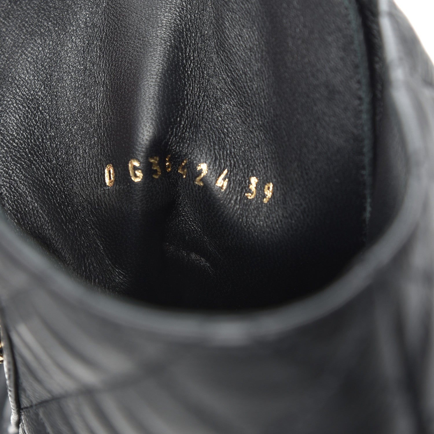 Chanel Shiny Goatskin Calfskin Quilted Lace Up Combat Boots 39 Black 8 of 10