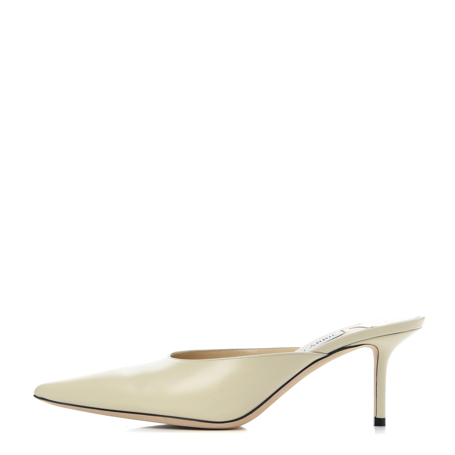 Calfskin Rav 65 Pointed Toe Mule Pumps 40.5 Linen